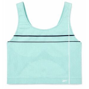 Reebok Seamless Mint Green Sports Bra Tank Made in USA S/M